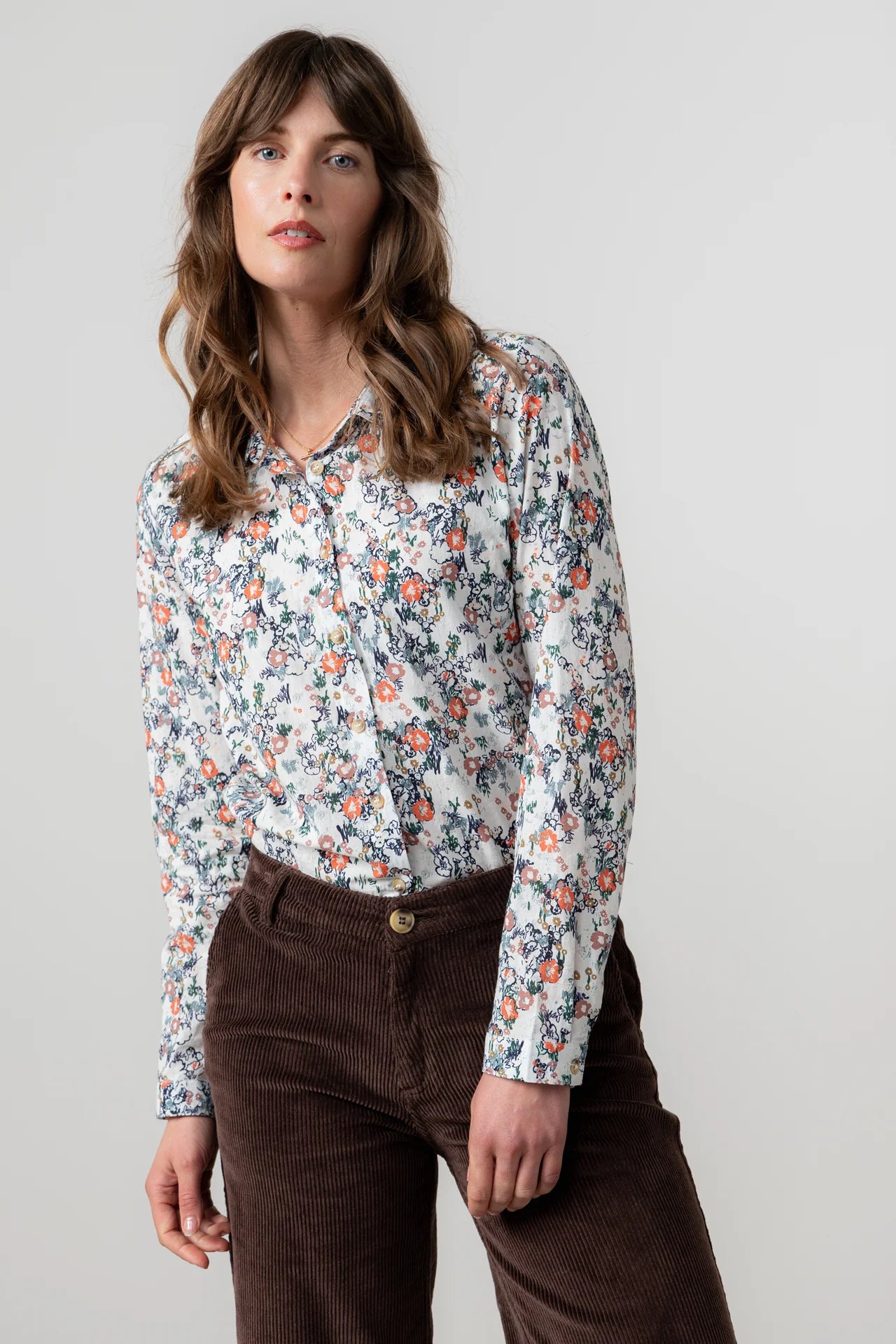 Lily & Me Patsy Shirt Ditsy - Ecru