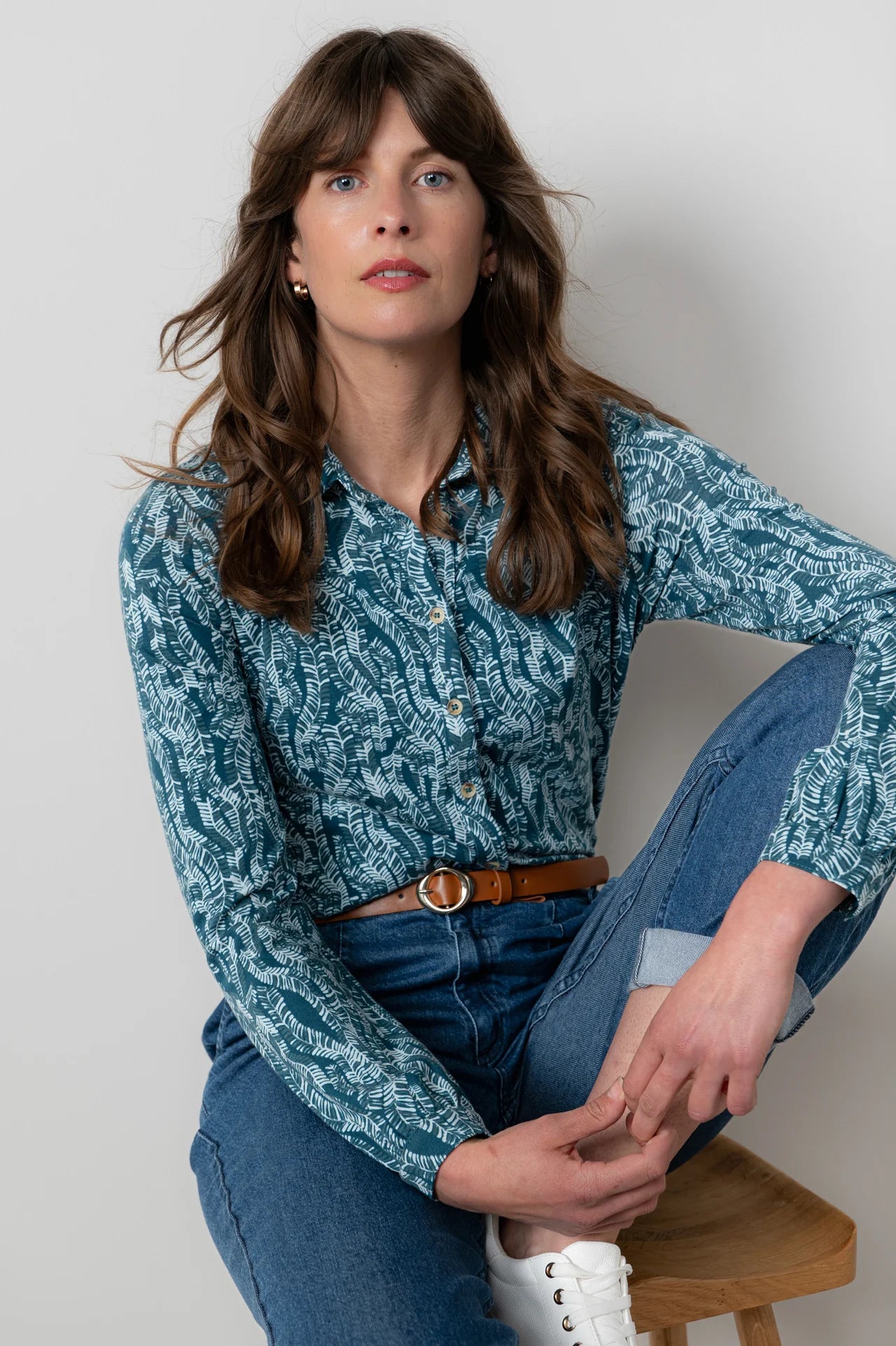 Lily & Me Bowbridge Shirt Fern - Petrol