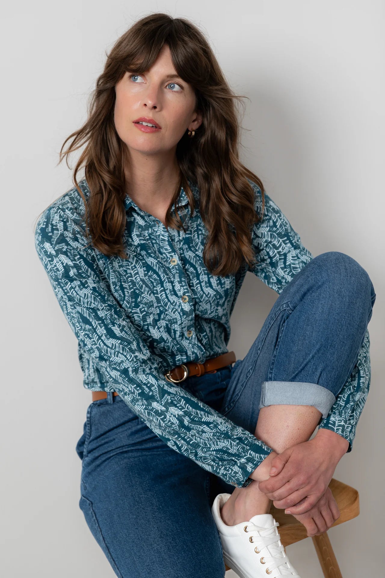 Lily & Me Bowbridge Shirt Fern - Petrol
