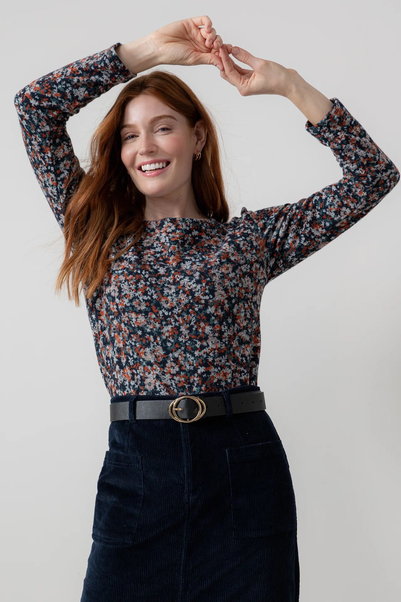 Lily & Me Abigail Top Cosmos - Red Mix