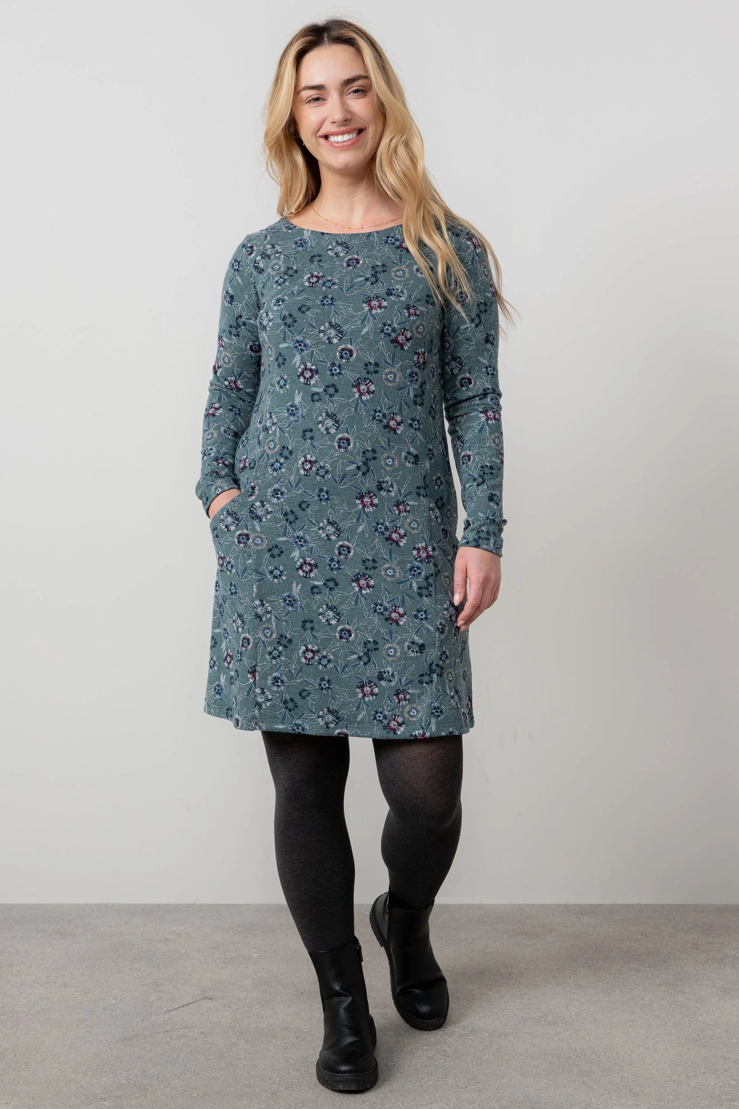 Lily & Me Helen Dress Budling - Sea Mist