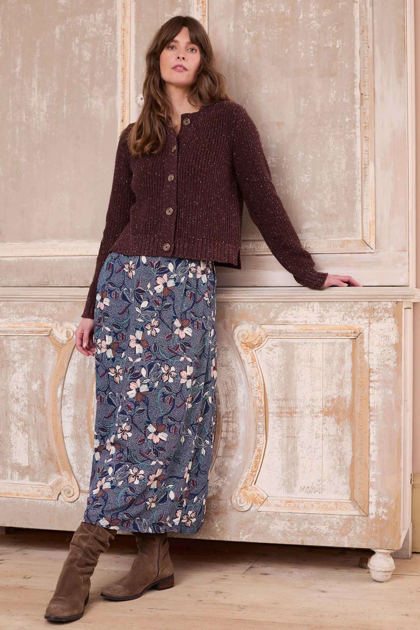 Lily & Me Alice Skirt Shibori - Navy