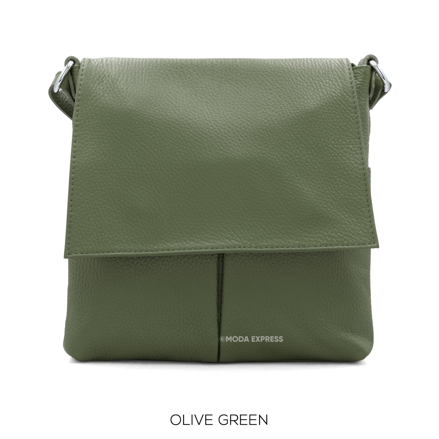 Elena Italian Leather Flap Bag - Choice of colours