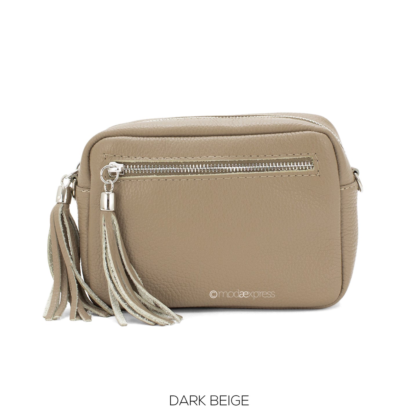 Gemma Italian Leather Camera-Style Bag with Tassels - Choice of colours