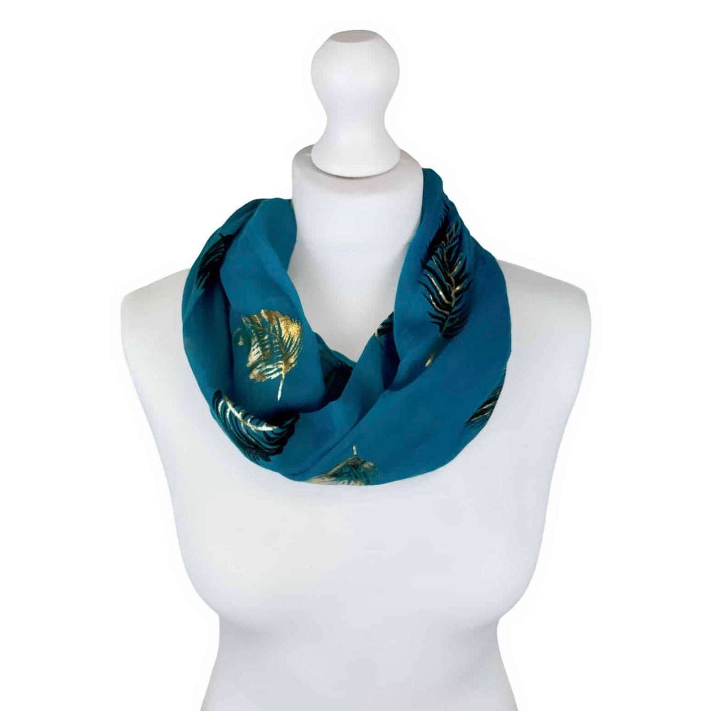 Feather Print Magnetic Scarf - Choice of colours