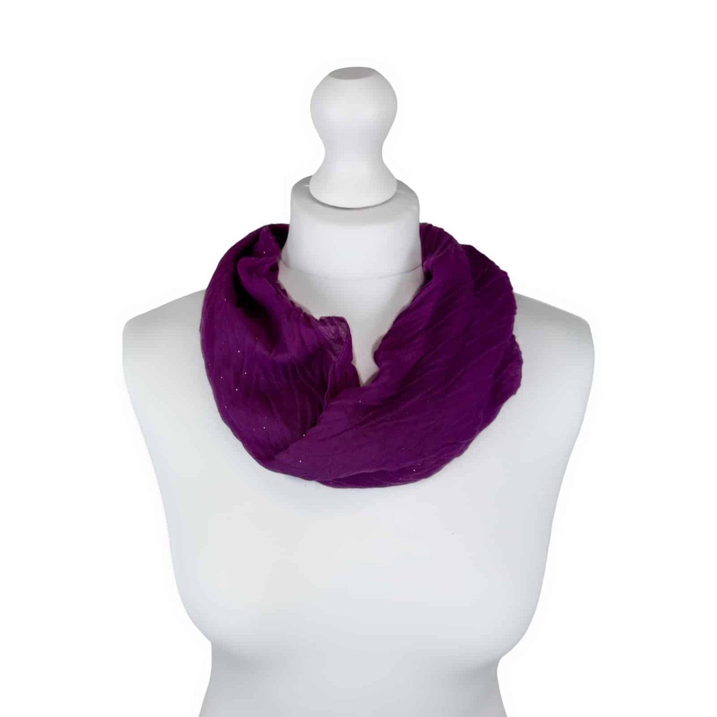 Plain Glitter Magnetic Scarf - Choice of colours