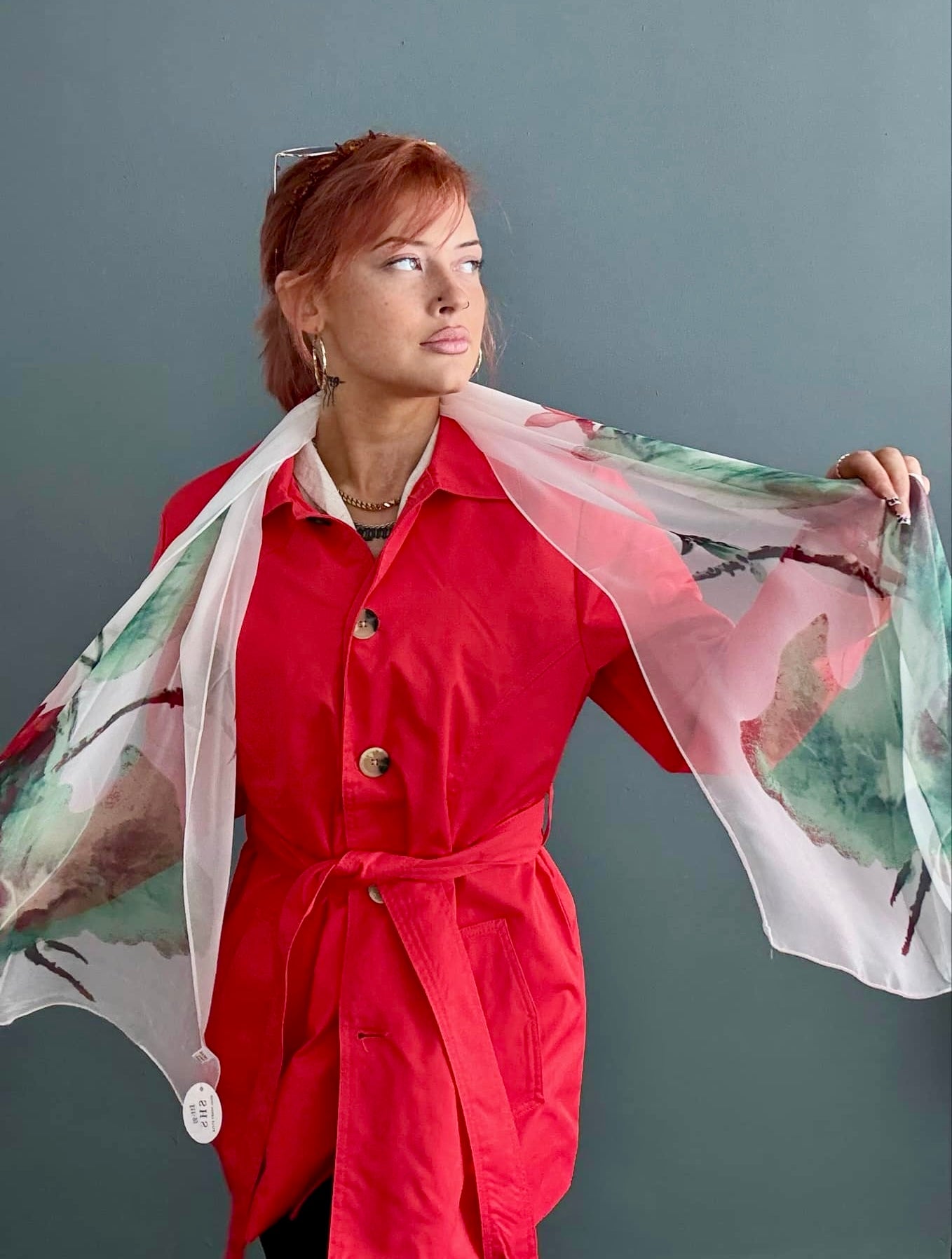 Fransa Trina Jacket - Poinsettia Red
