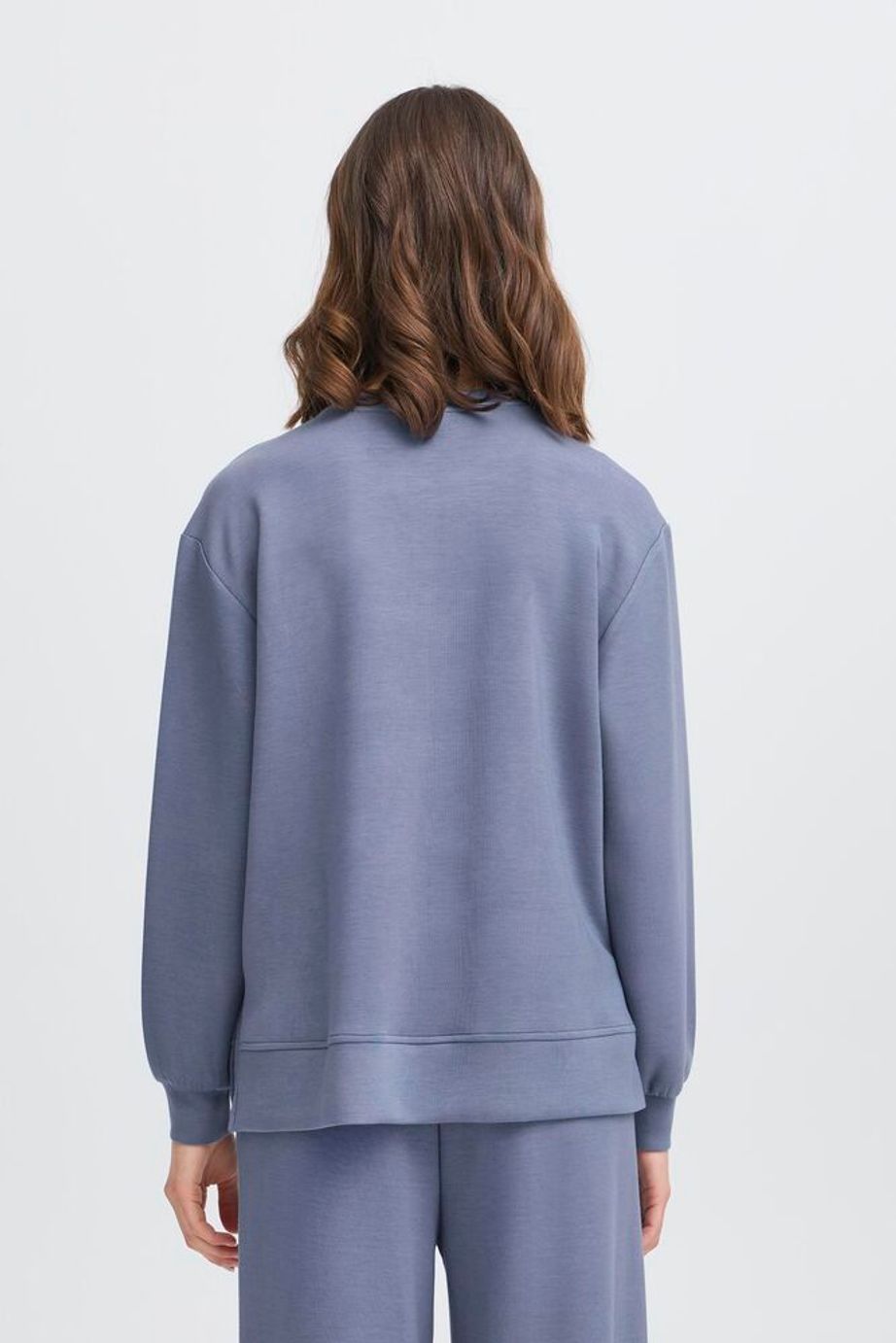 Fransa Aurora Sweatshirt - Sea Blue