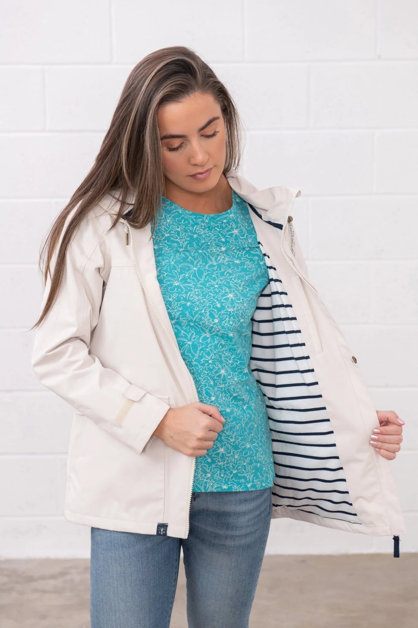 Lighthouse Beachcomber Raincoat - Cream