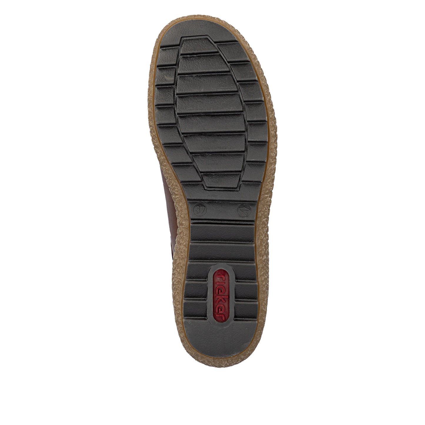 Rieker Tex L7562 Leather Elasticated Ready2Go Shoes - Brown