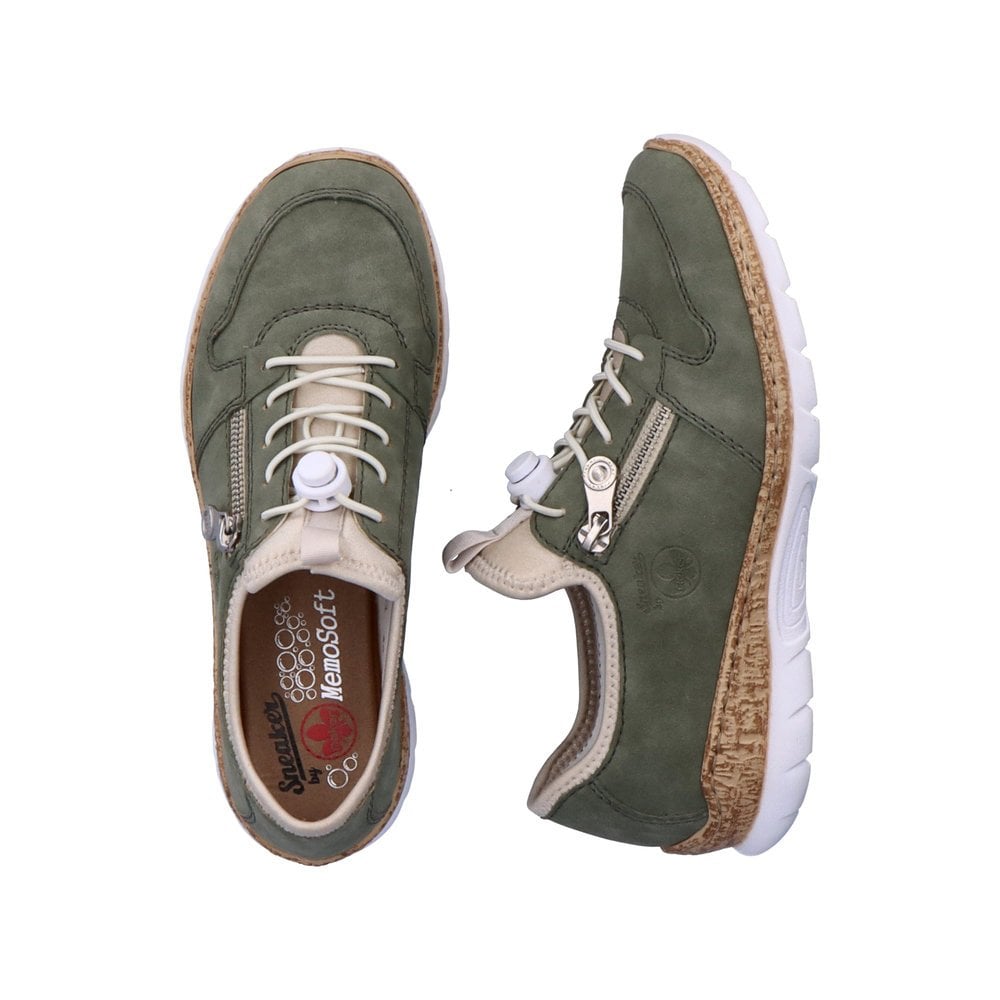 Rieker Slip-On Shoes/ Trainers N42G0 - Khaki Green