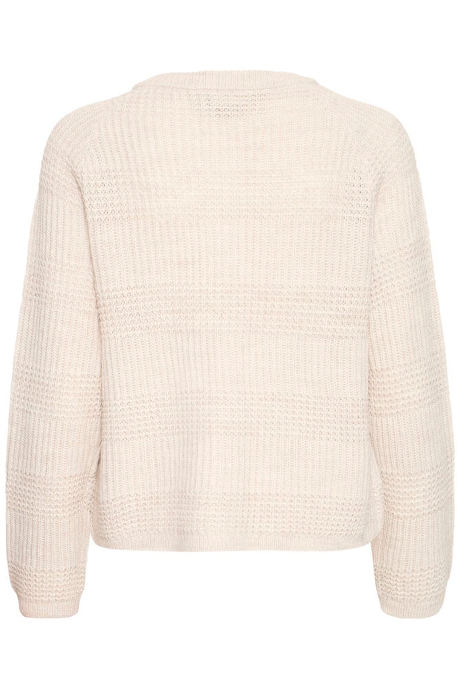 Fransa Erreta Knitted Cardigan - Cream