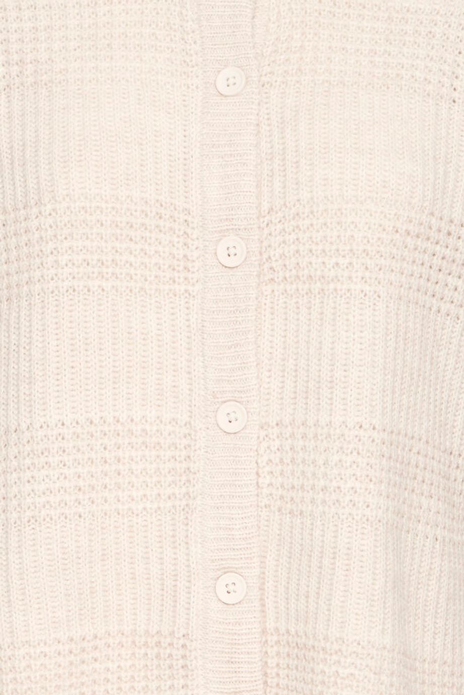 Fransa Erreta Knitted Cardigan - Cream