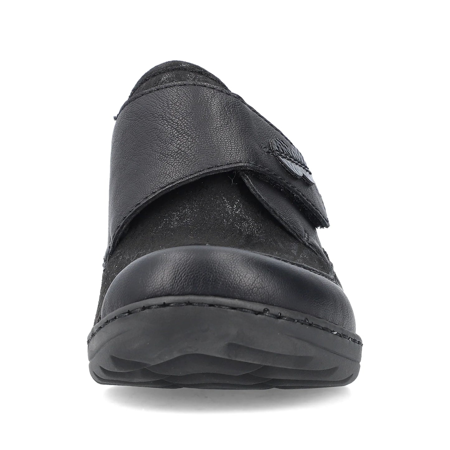 Rieker 48954 Hook and Loop Shoes - Black