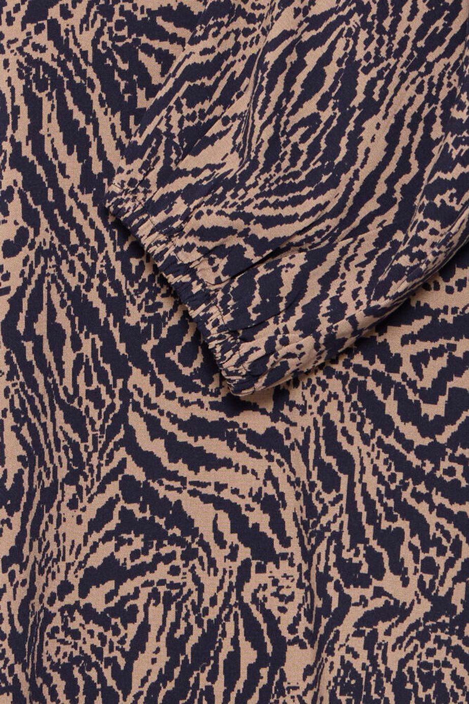 Fransa Justini Long Sleeve Blouse - Navy