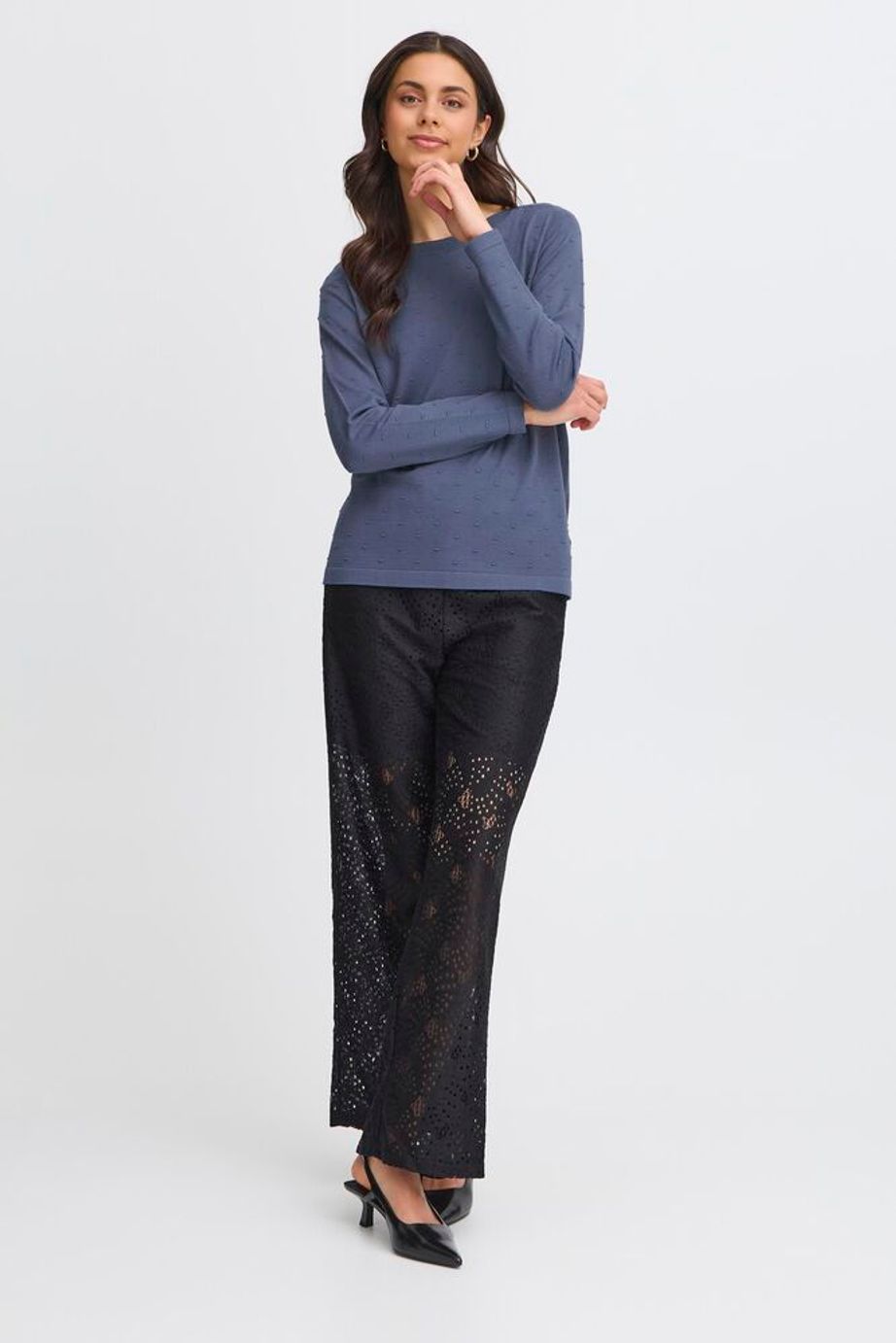 Fransa Karianne Jumper - Sea Blue