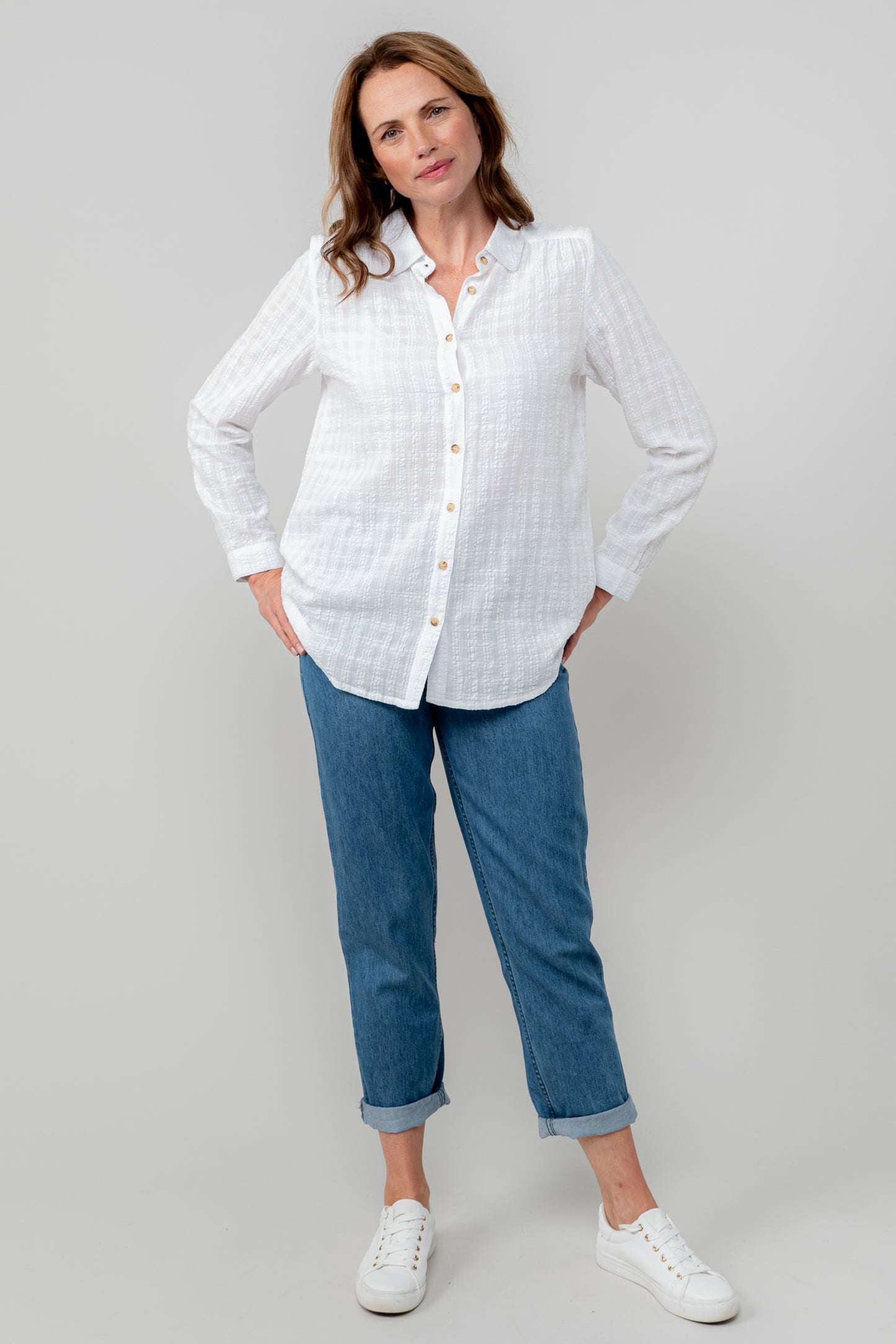 Lily & Me Savannah shirt - White