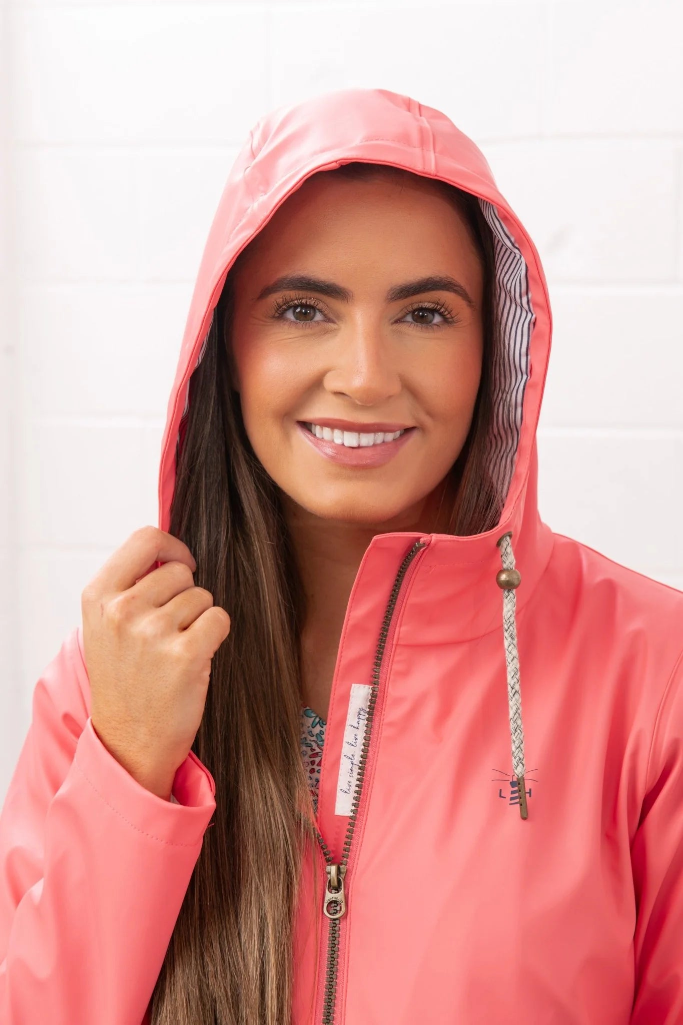 Lighthouse Lucy Waterproof Coat - Sugar Coral