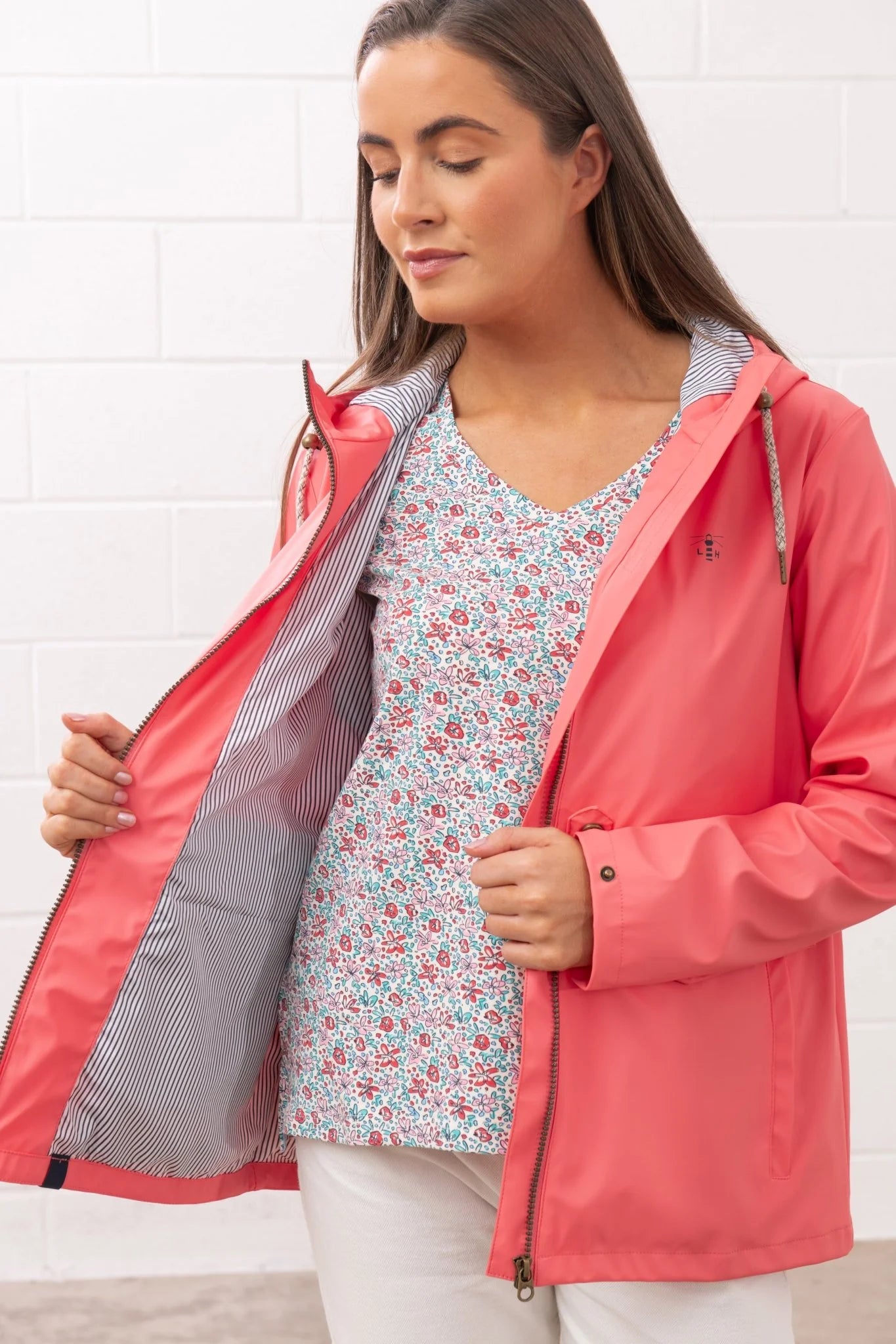Lighthouse Lucy Waterproof Coat - Sugar Coral