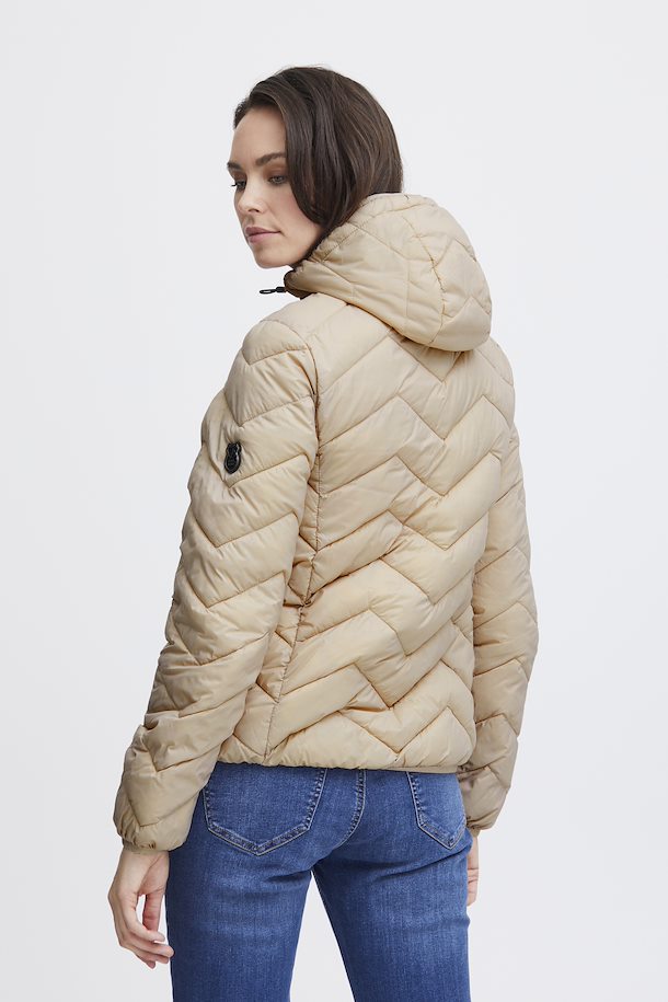 Fransa BaPadding Padded Hooded Jacket - Cream