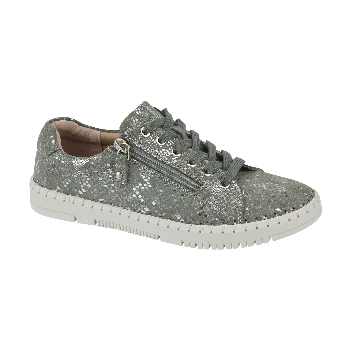 Porto Trainers in Moss Green - sizes 4-8