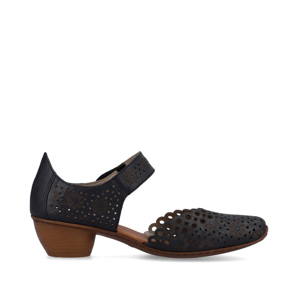 Rieker 43753 Cut-Out Shoes - Navy