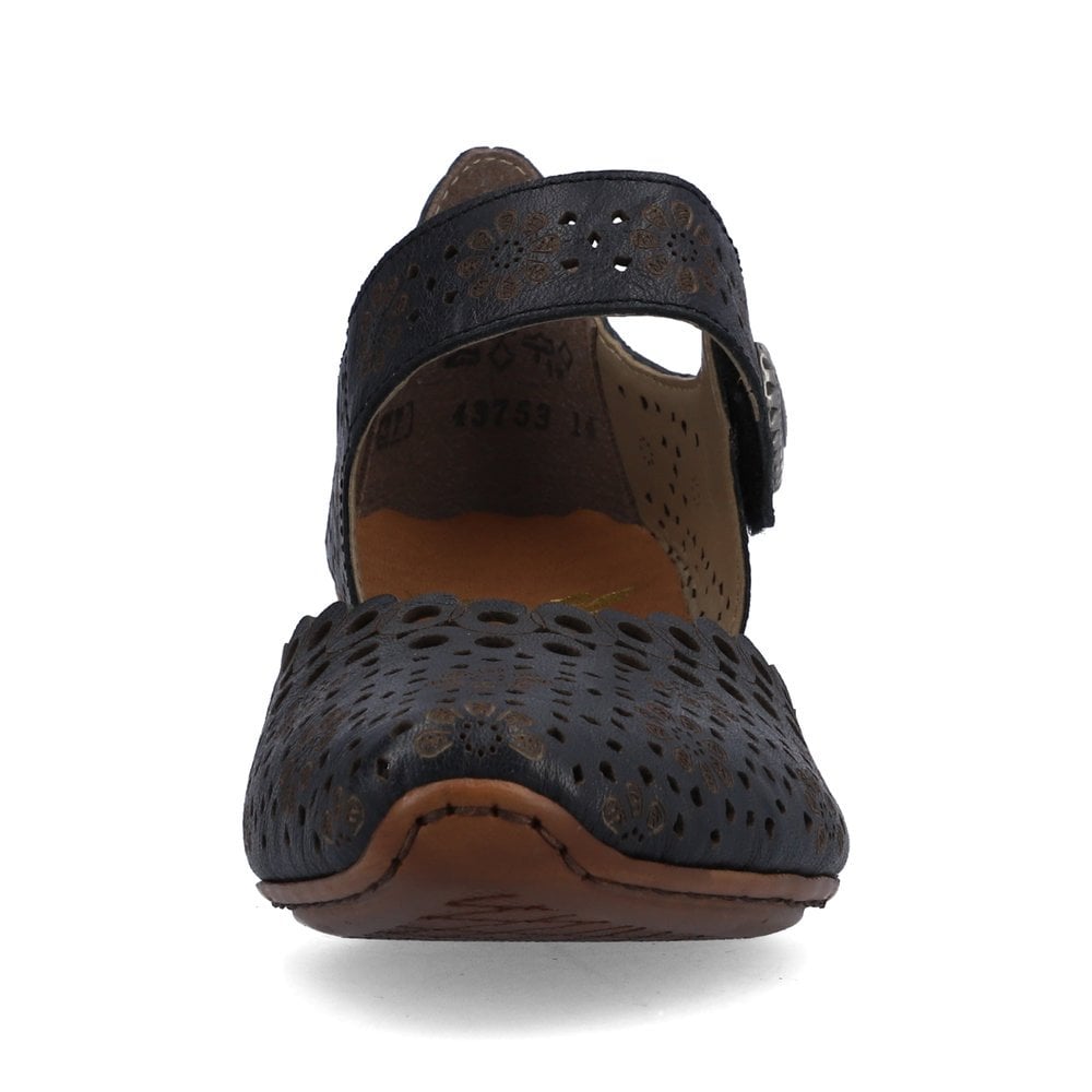 Rieker 43753 Cut-Out Shoes - Navy