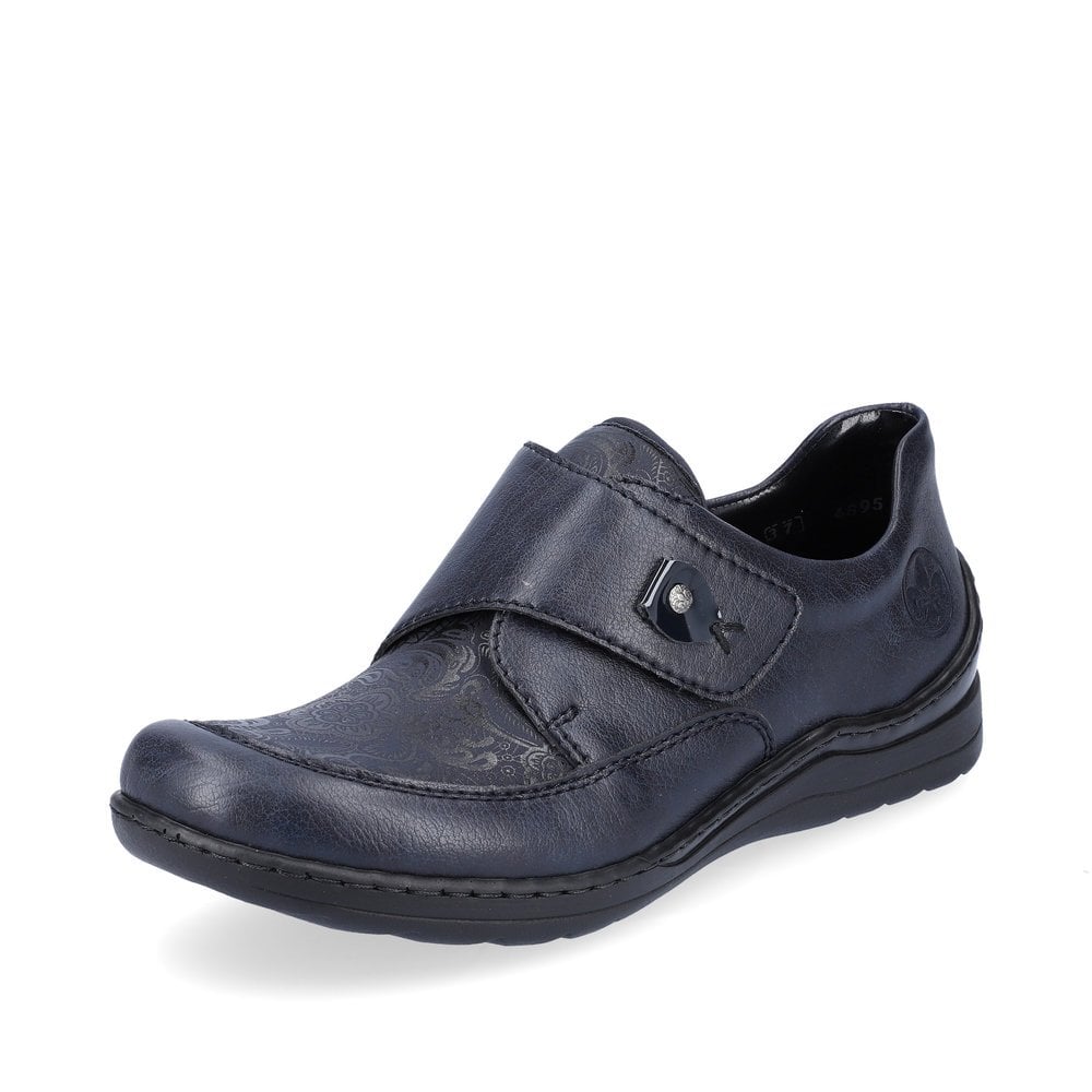 Rieker 48951 Hook and Loop Shoes - Navy blue