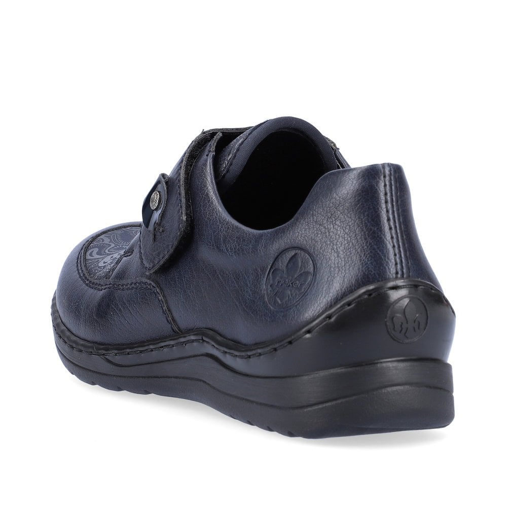 Rieker 48951 Hook and Loop Shoes - Navy blue