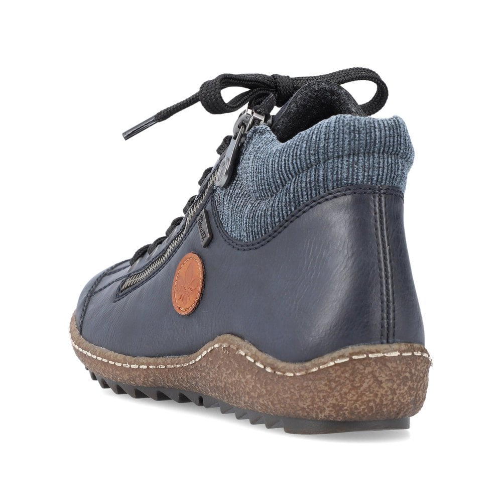 Rieker L7514-14 Ladies Boots with Zipper - Navy