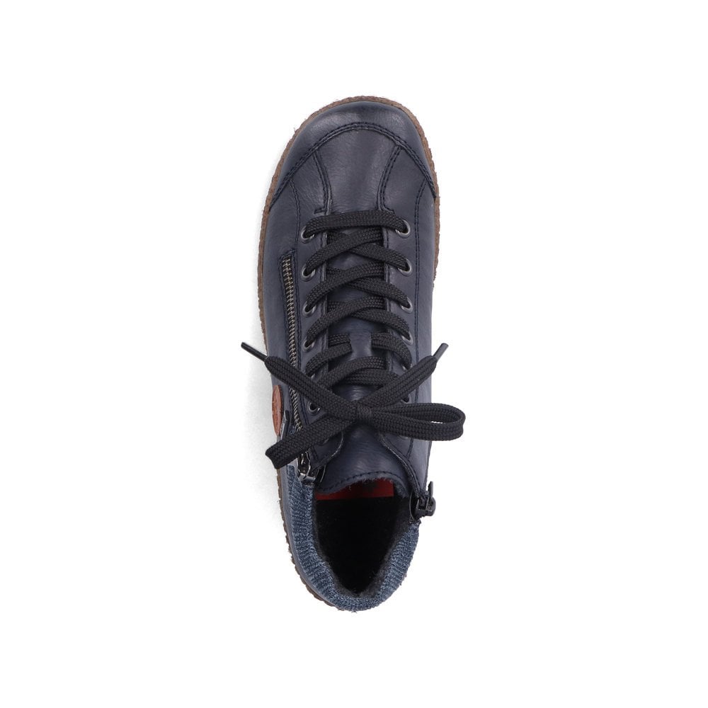 Rieker L7514-14 Ladies Boots with Zipper - Navy