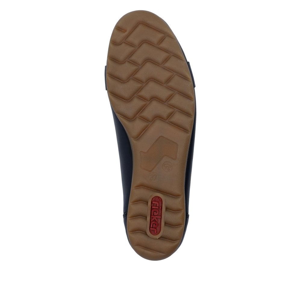 Rieker Leather Shoes L9360 - Navy
