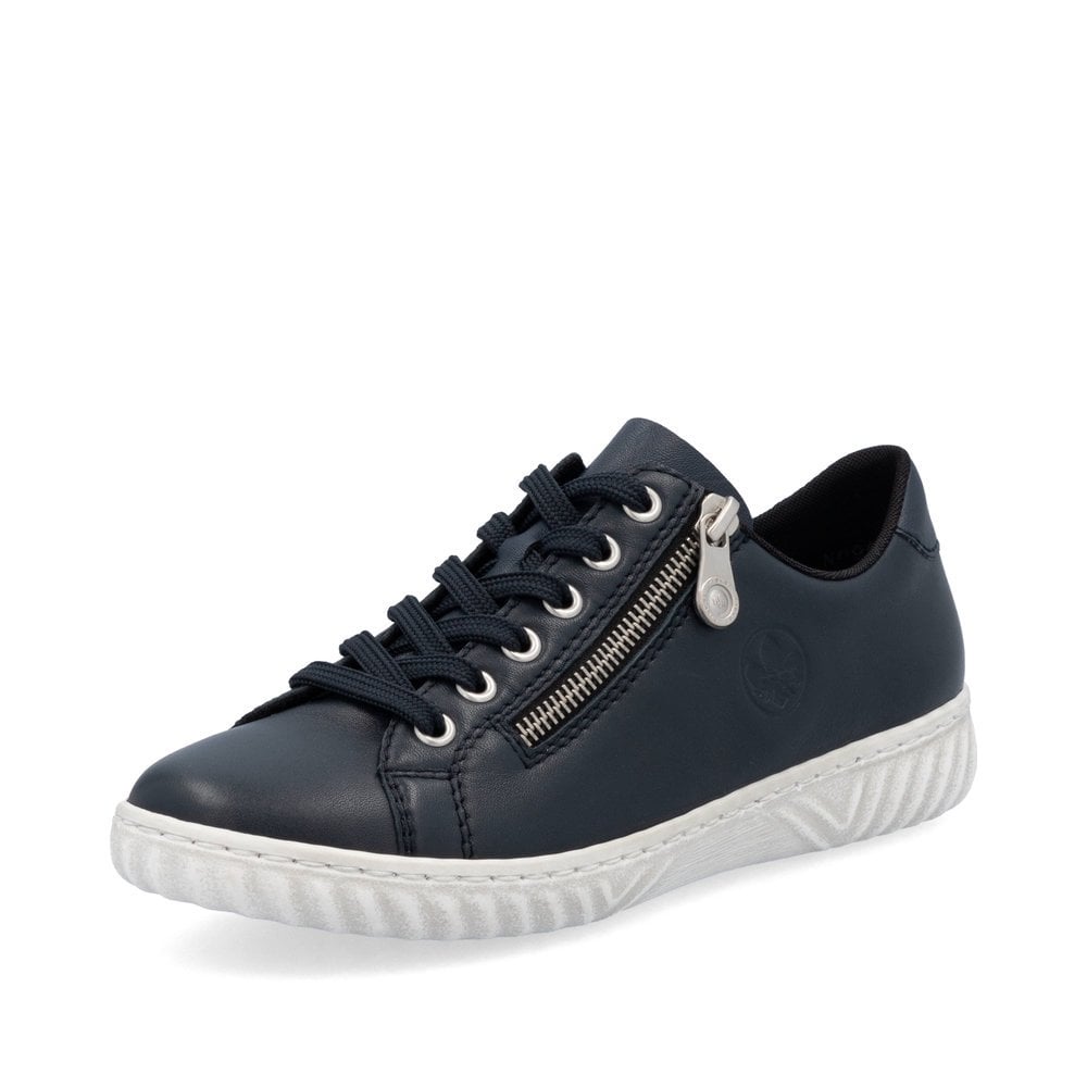 Rieker N0900 Ladies Lace Up Trainers - Navy