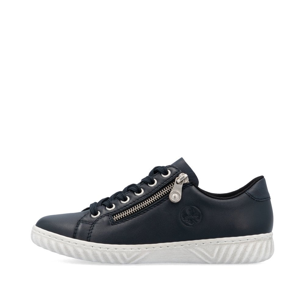 Rieker N0900 Ladies Lace Up Trainers - Navy