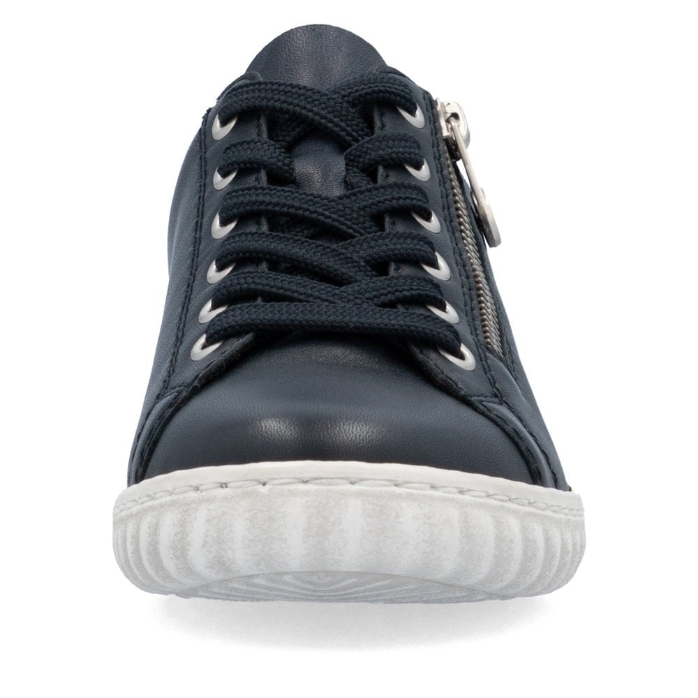 Rieker N0900 Ladies Lace Up Trainers - Navy