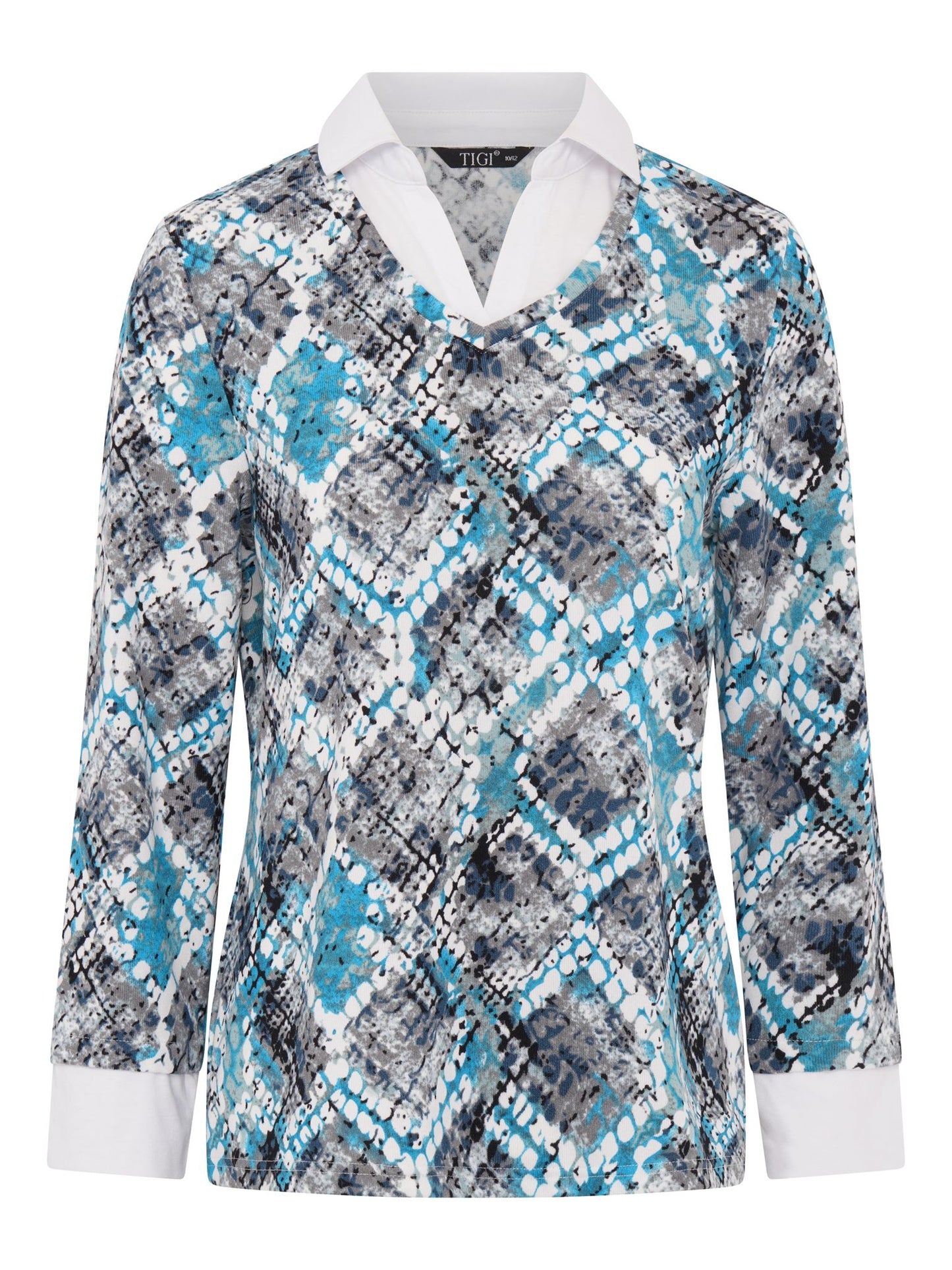 Tigi Mosaic Print 2 in 1 Shirt Top - Mint