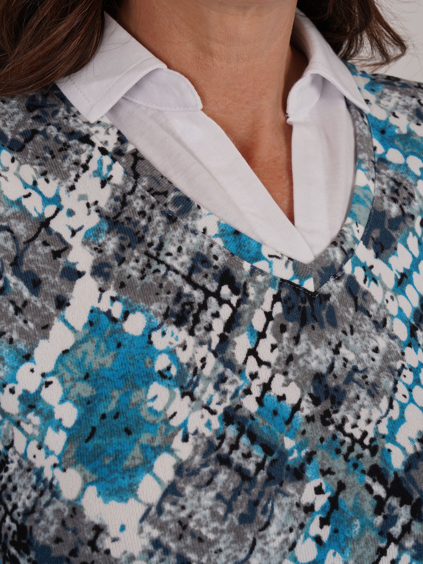 Tigi Mosaic Print 2 in 1 Shirt Top - Mint