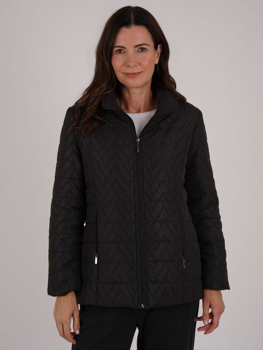 TIGI Embossed Jacket - Charcoal