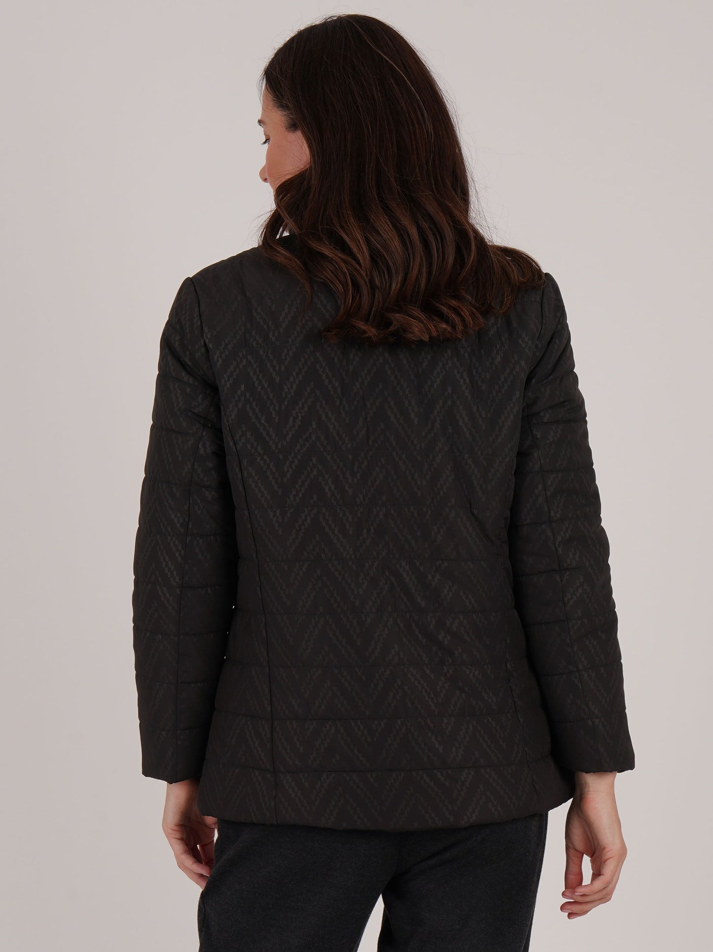 TIGI Embossed Jacket - Charcoal