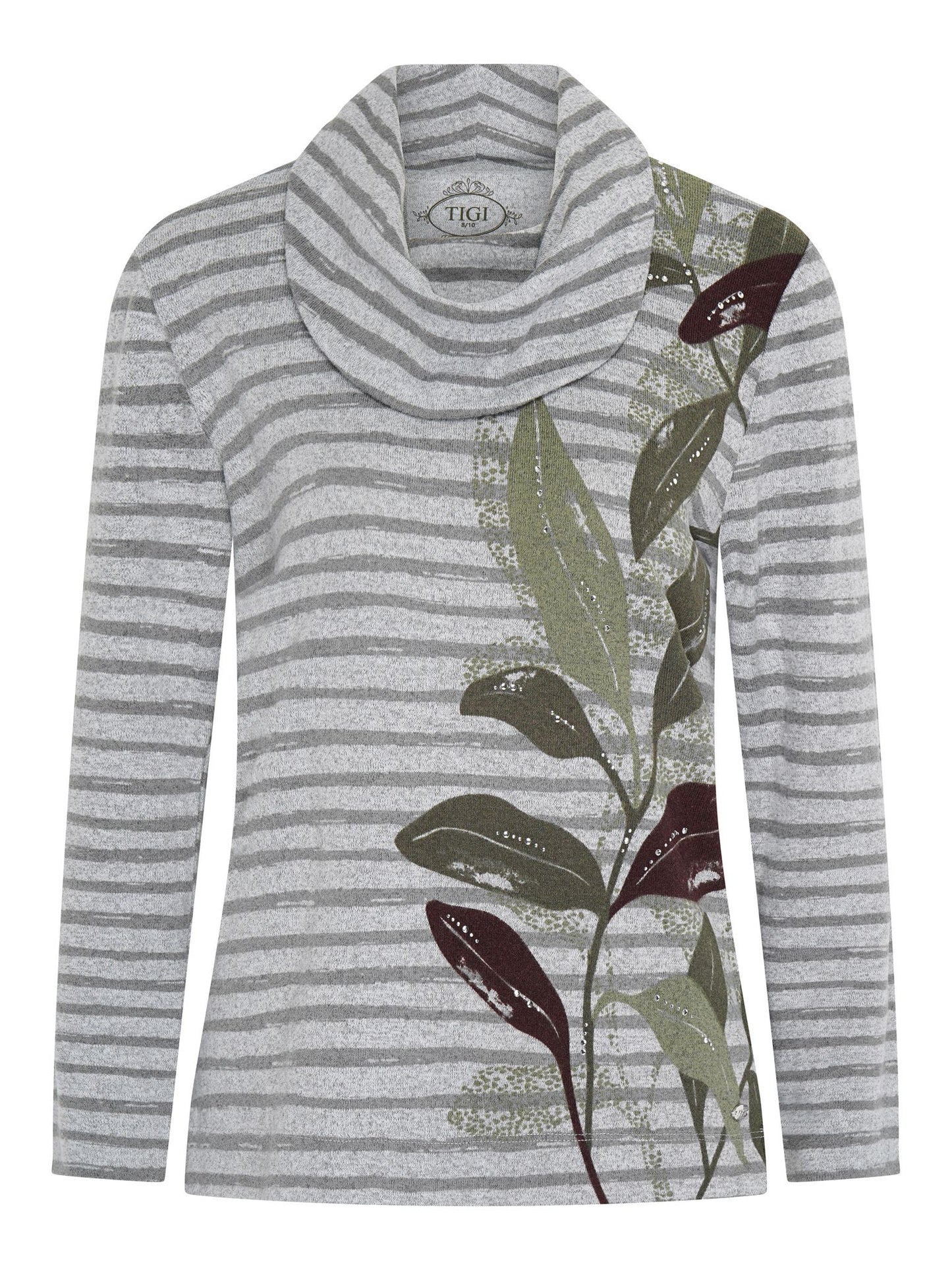 TIGI Stripe And Leaf Top - Malt