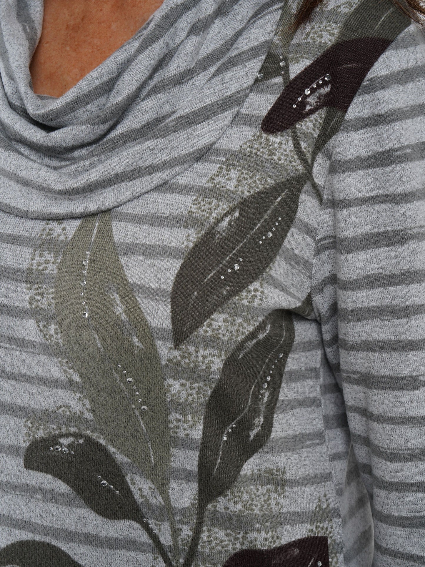 TIGI Stripe And Leaf Top - Malt