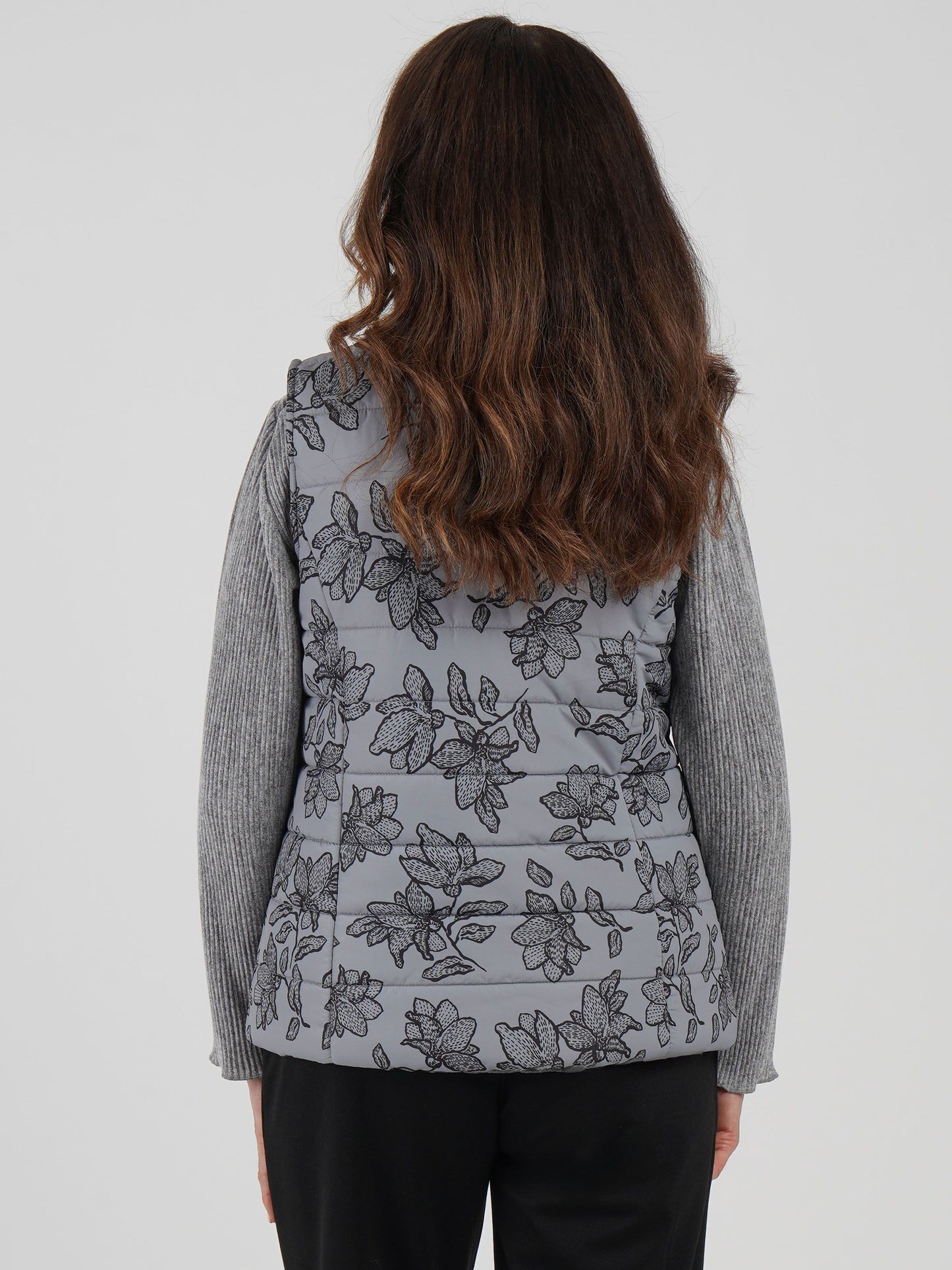 Tigi Floral Printed Gilet - Putty