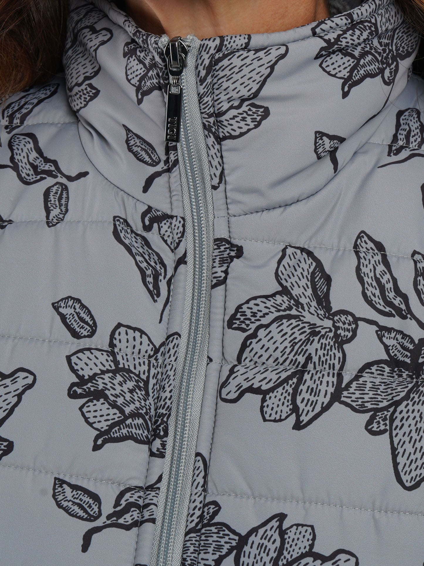 Tigi Floral Printed Gilet - Putty