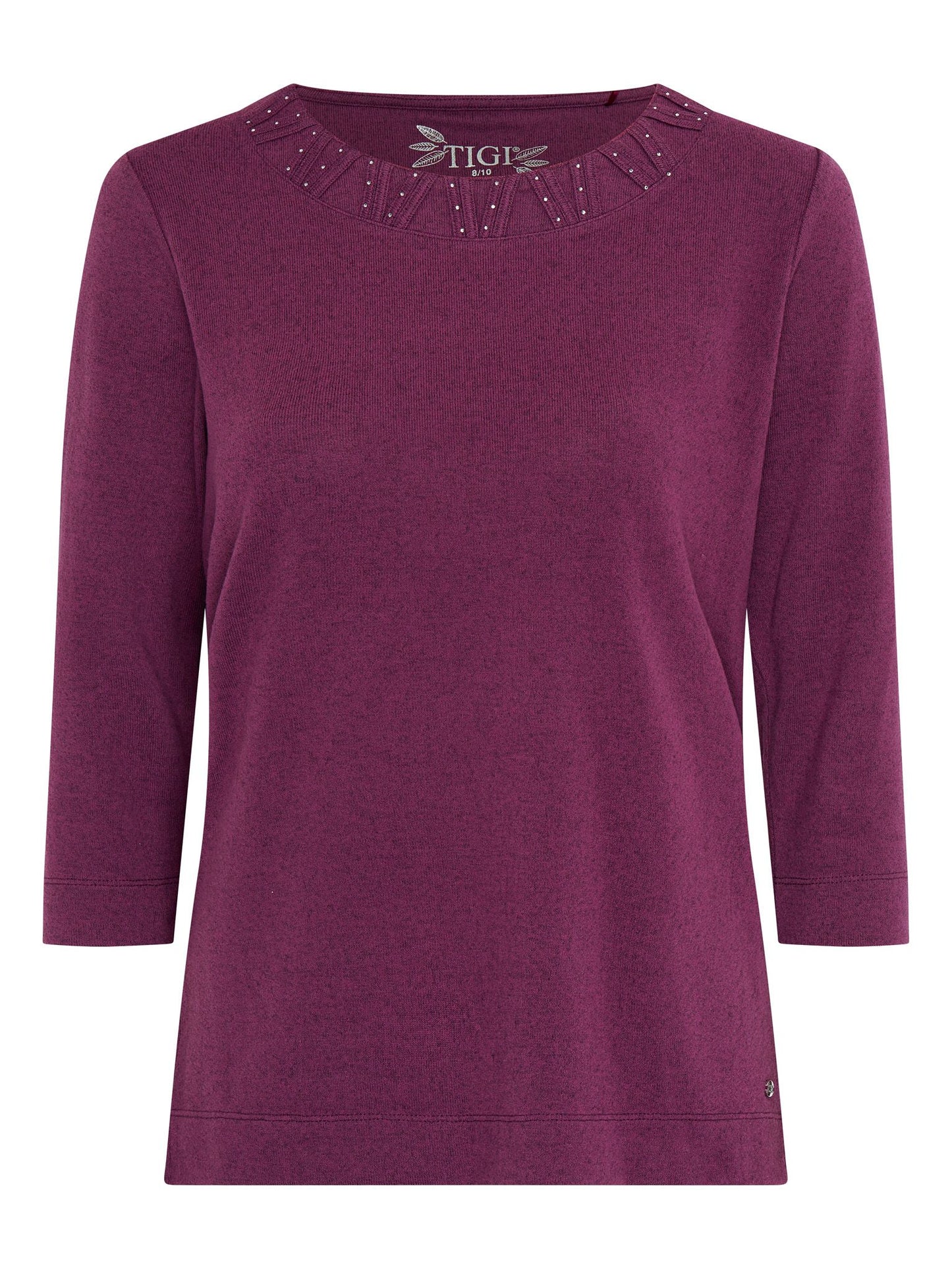 Tigi Decorative Neckline Top - Hibiscus