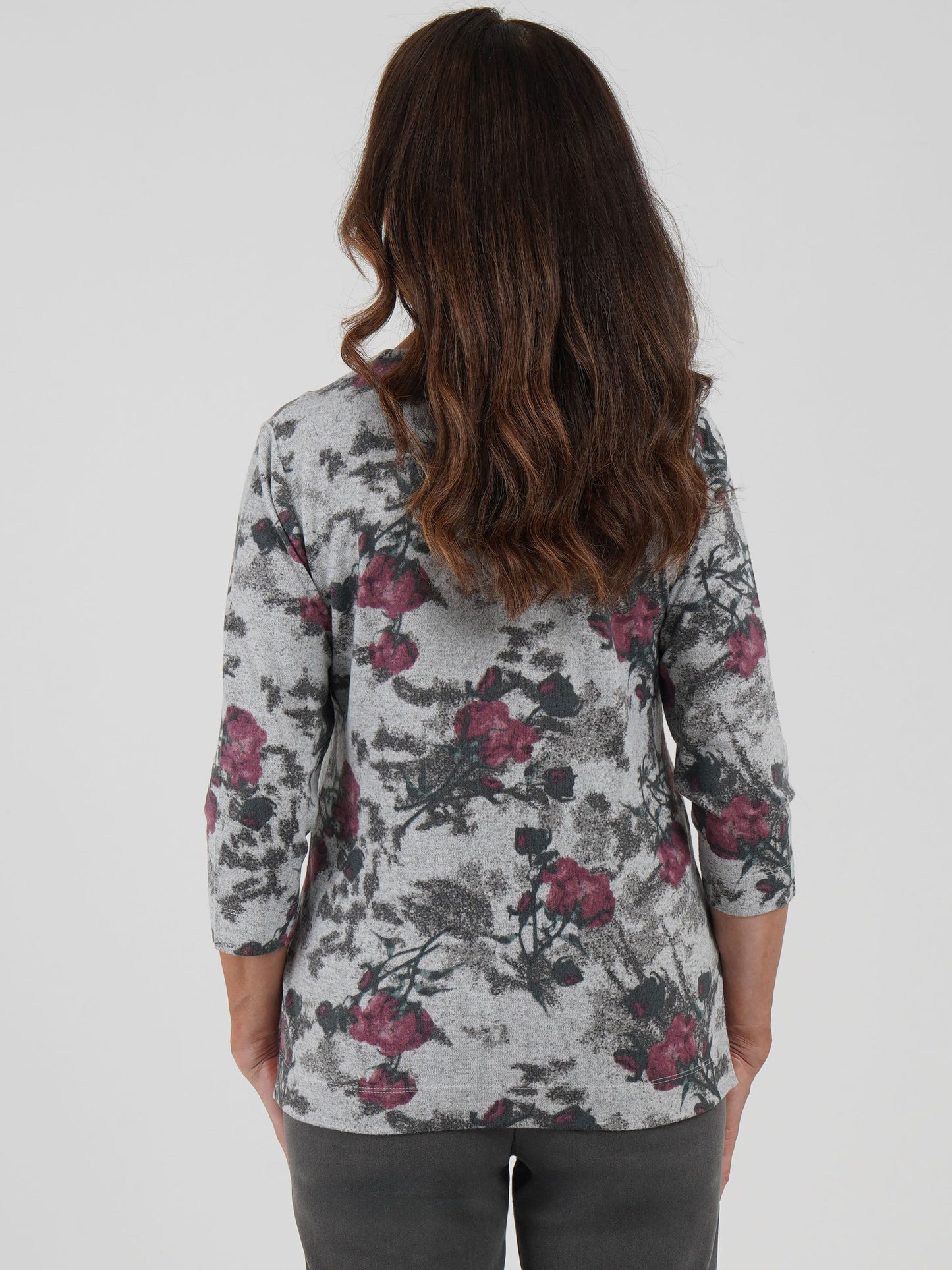 Tigi Vintage Rose Plaited Neck Top - Ash