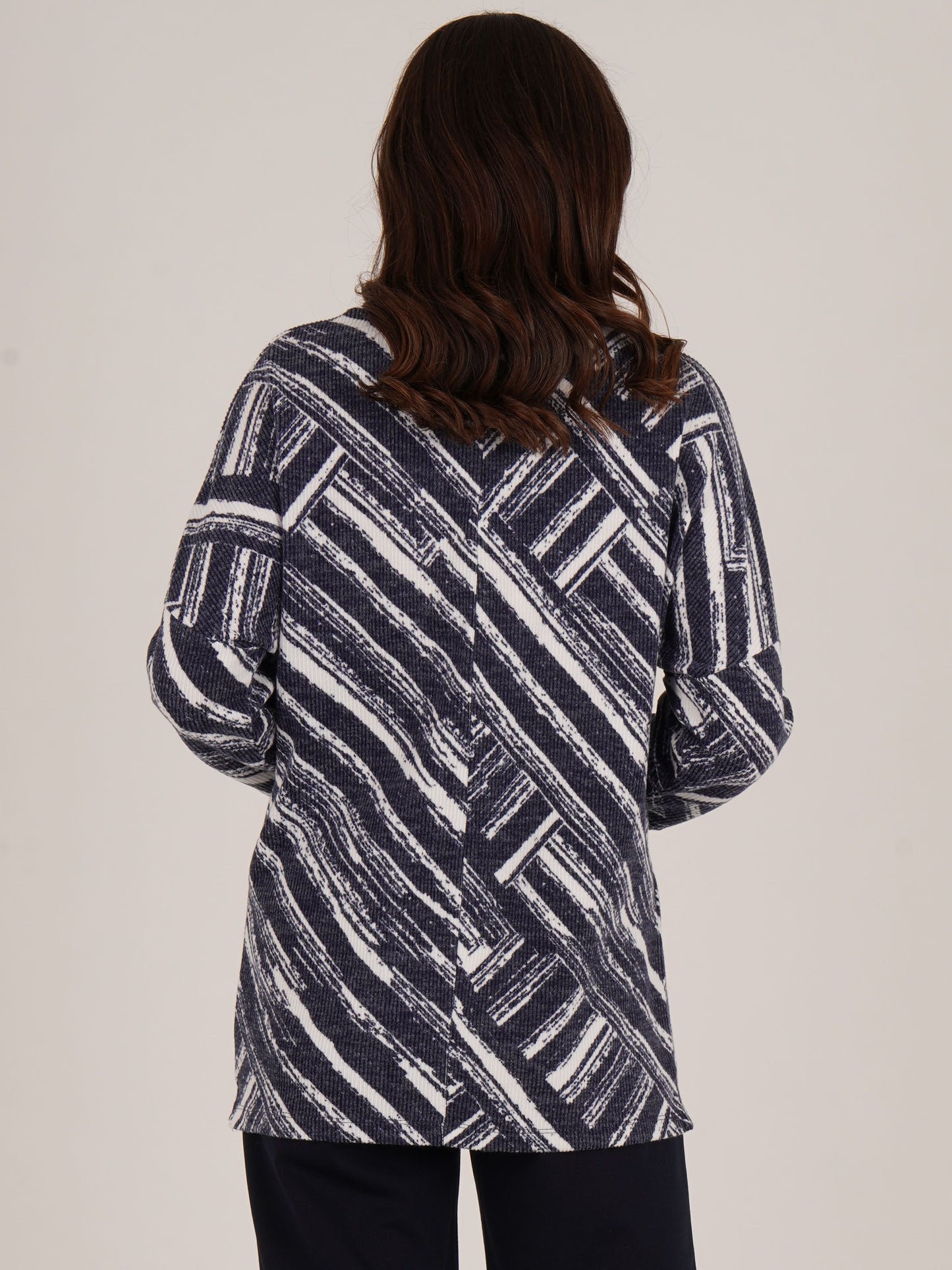 TIGI All Over Striped Top - Navy