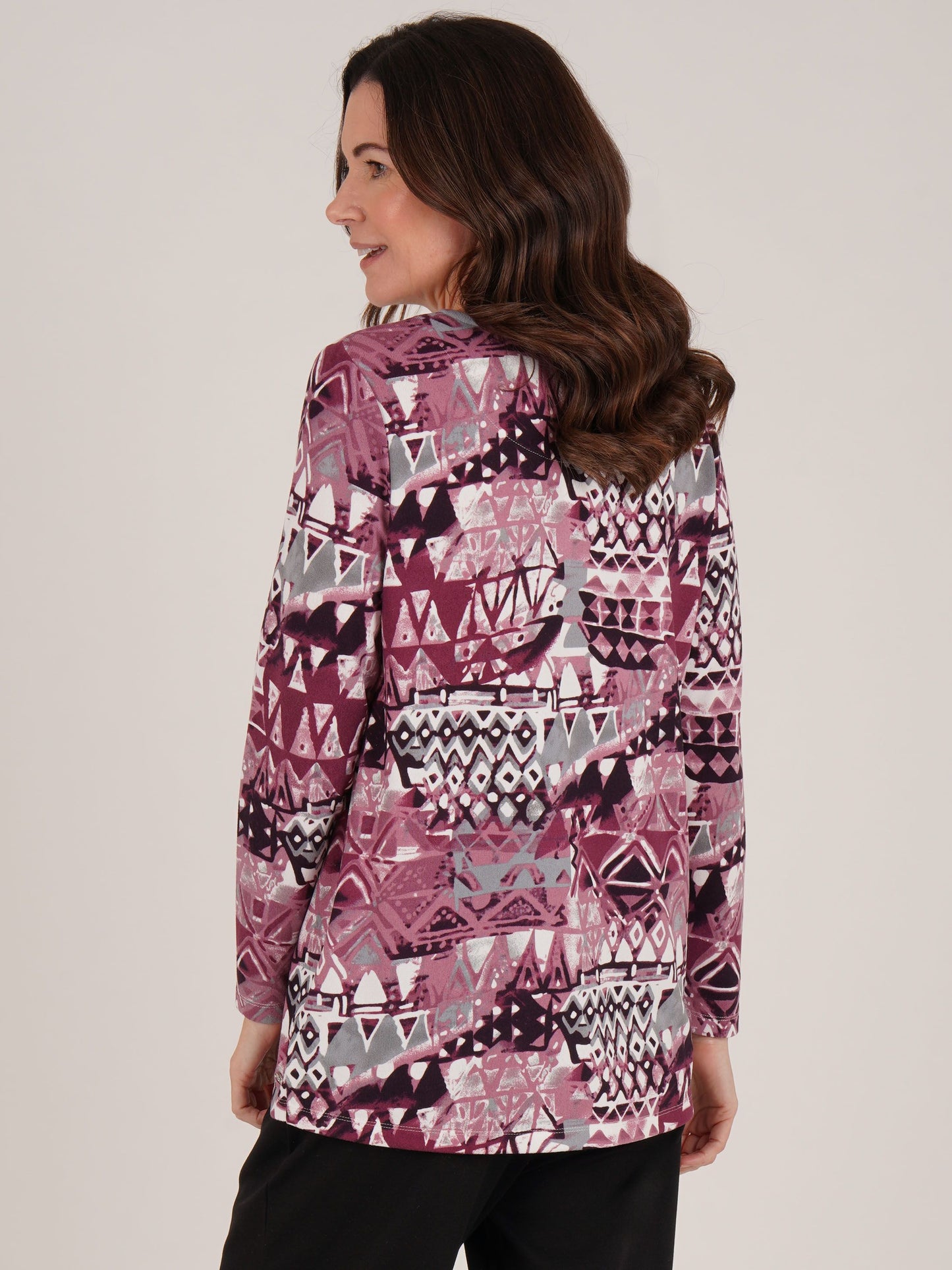 TIGI Tribal Asymmetrical Top - Heather