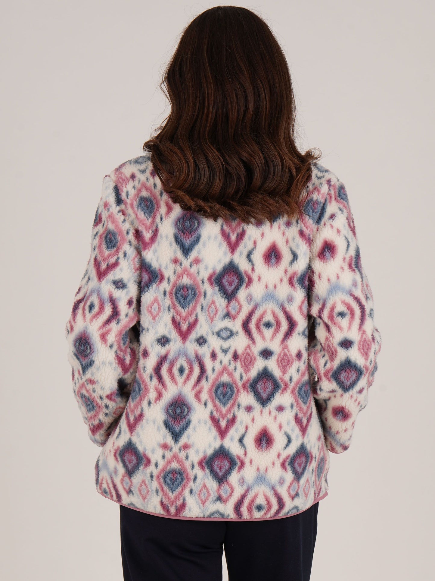 TIGI Abstract All Over Print Fleece - Ivory