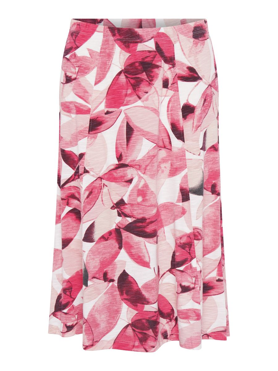TIGI Summer Scattered Leaf Print Skirt - Short or Regular Length
