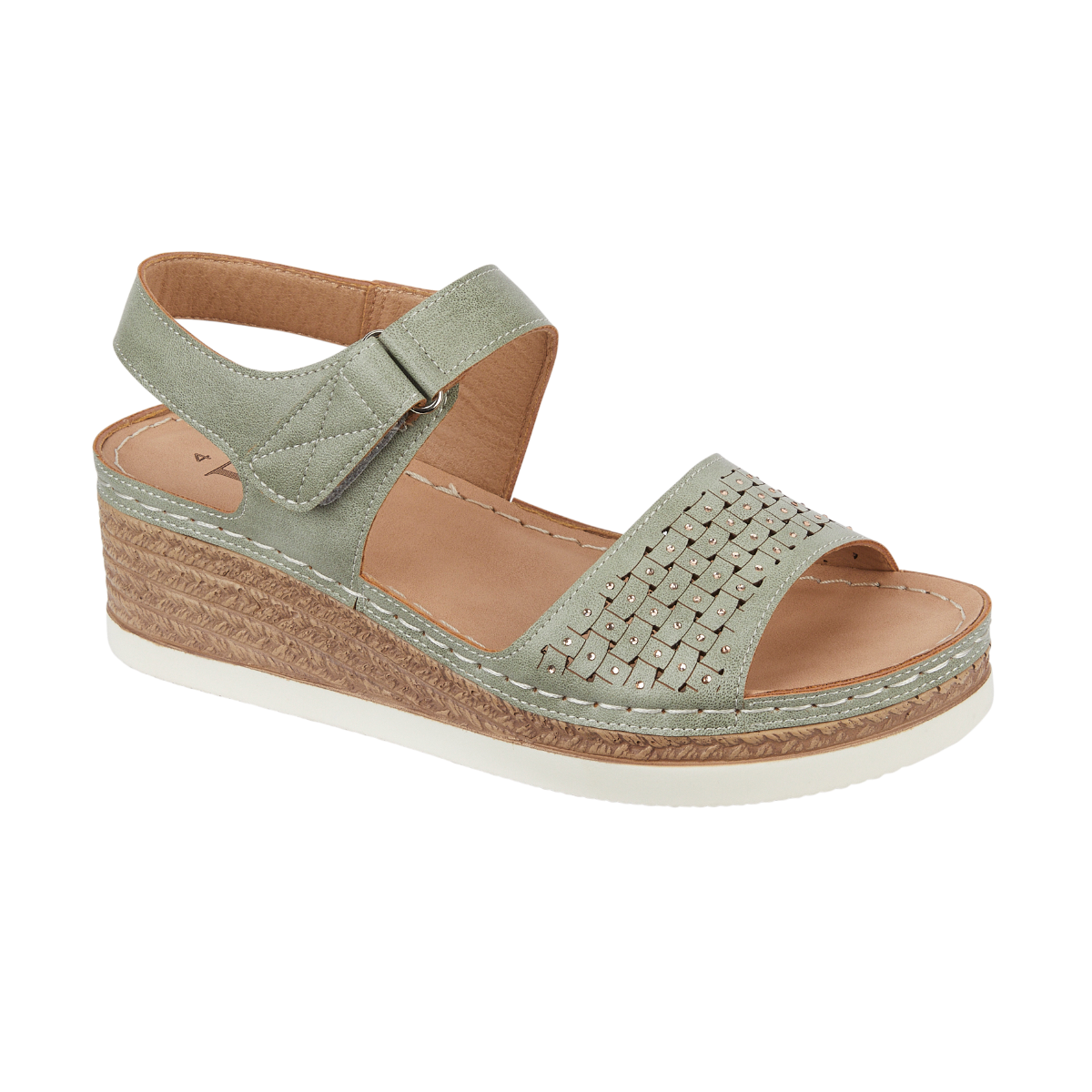 Tobago Sandals in Moss Green - sizes 4-8